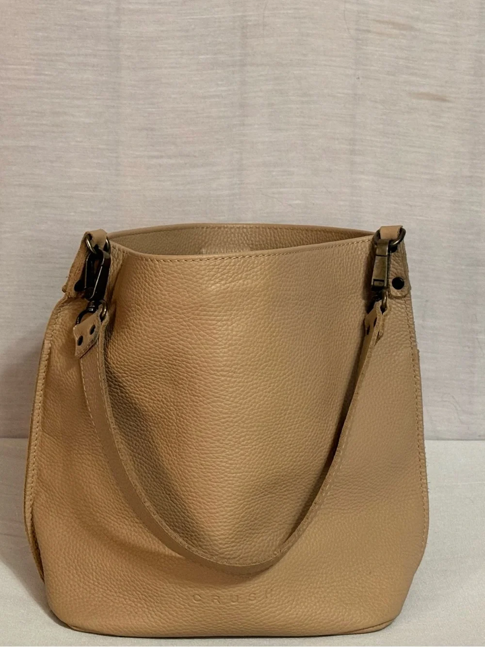 Crush Leather Goods JUNE Leather Hobo Bag NWOT